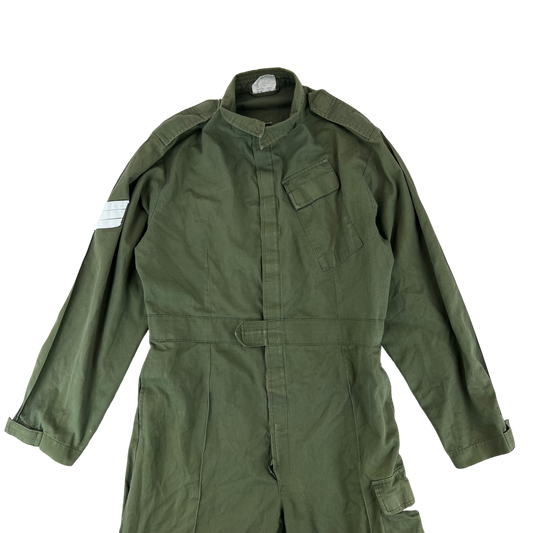 British Army Cotton Work Coveralls Olive Green w/ Patch - Medium 180/100