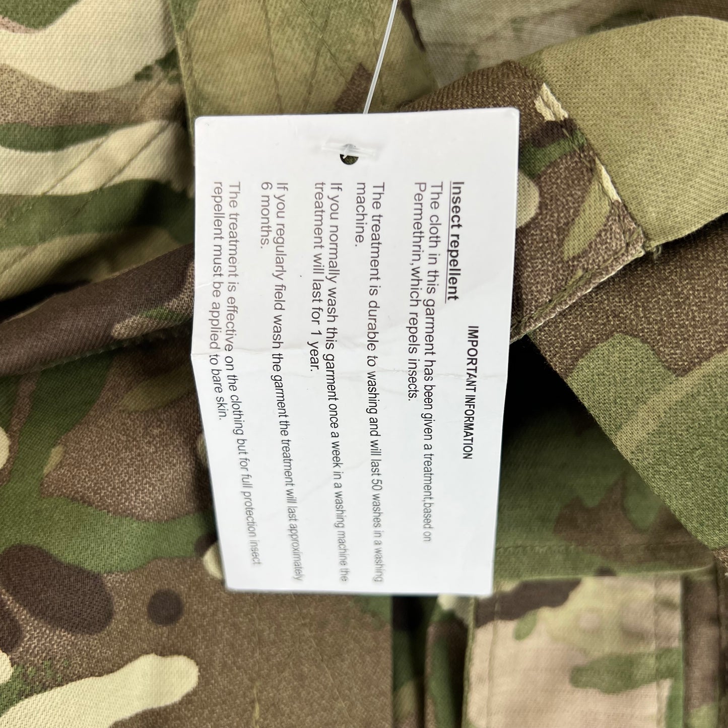 British Army P23 MTP Camouflage Combat Shirt - Medium 180/100
