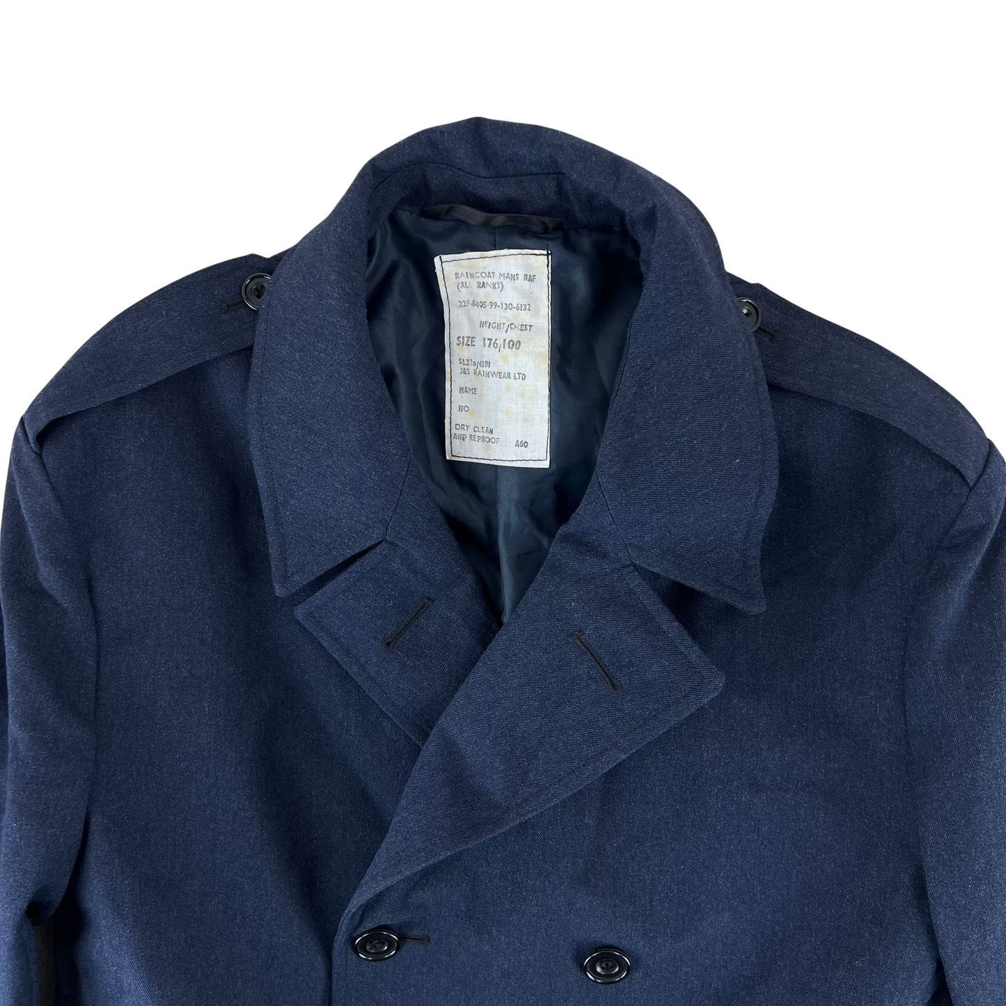 British Royal Air Force Raincoat Trench Coat - Medium 176/100