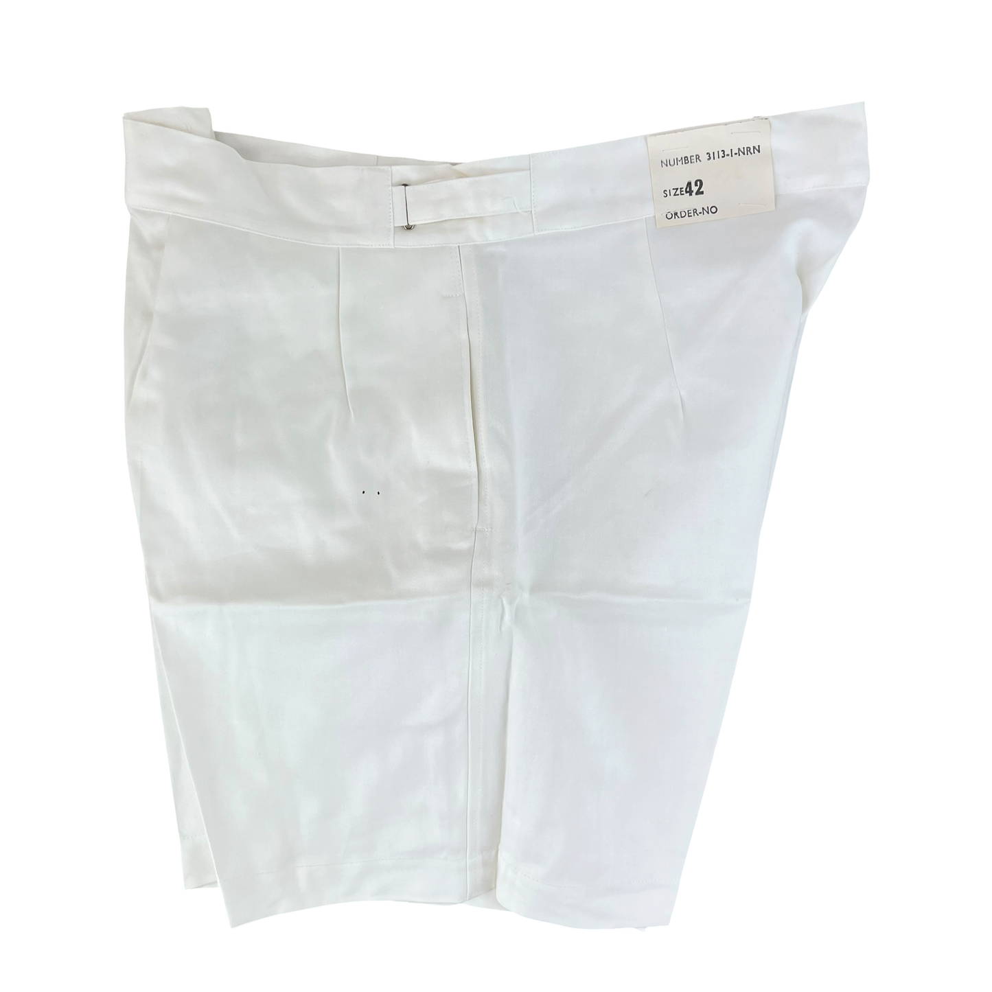 British Merchant Navy 50s Tropical White Shorts - W42