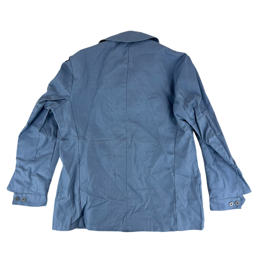 Swedish Civil Defense M59 Sky Blue Chore Coat Jacket - Large