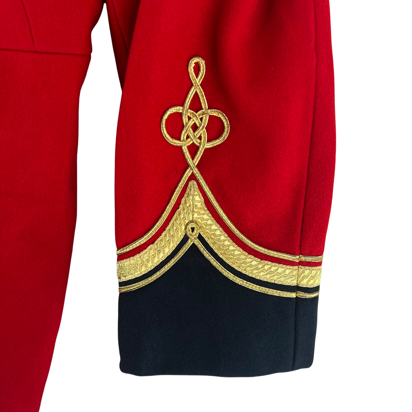 British Army Red Tunic Jacket - Queen's Division Normandy Band - Large