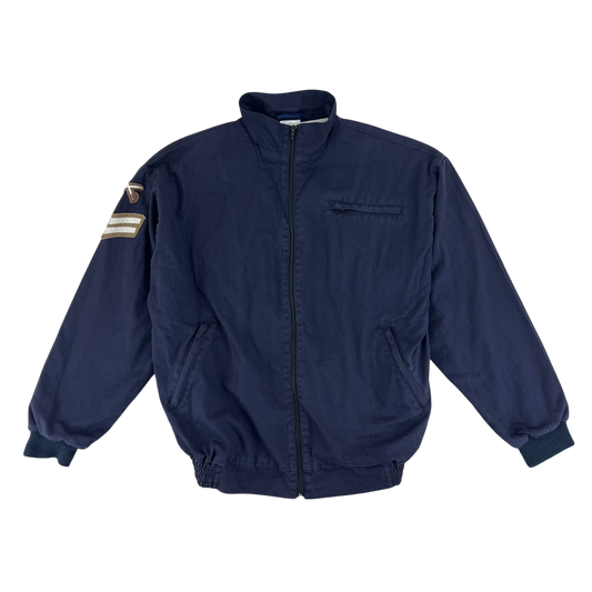 British Army / Tri-Services Navy Blue PTI Tracksuit Top Jacket - Large