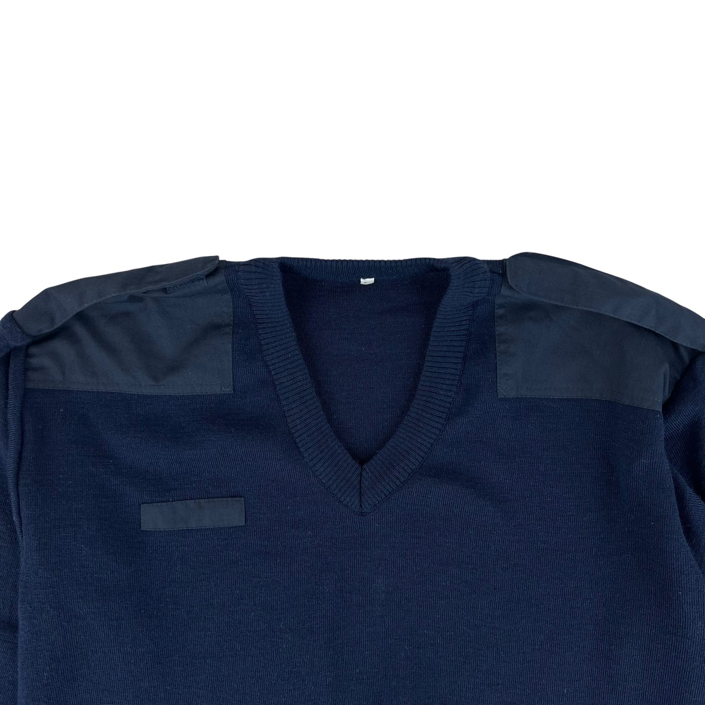 Dutch Navy Blue V Neck Pullover Jumper - X Large