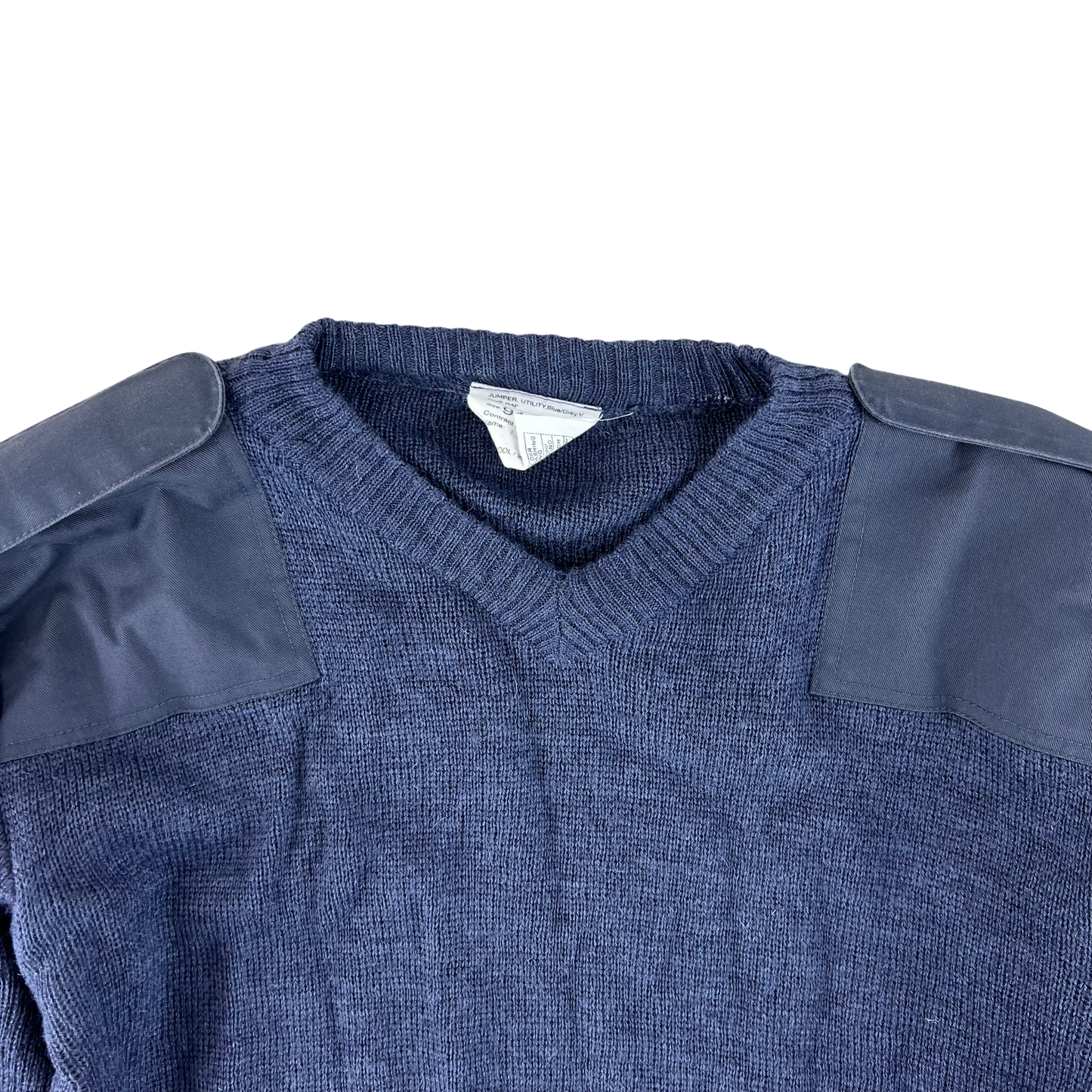 British RAF Wool V Neck Pullover Jersey Jumper - Medium 94cm