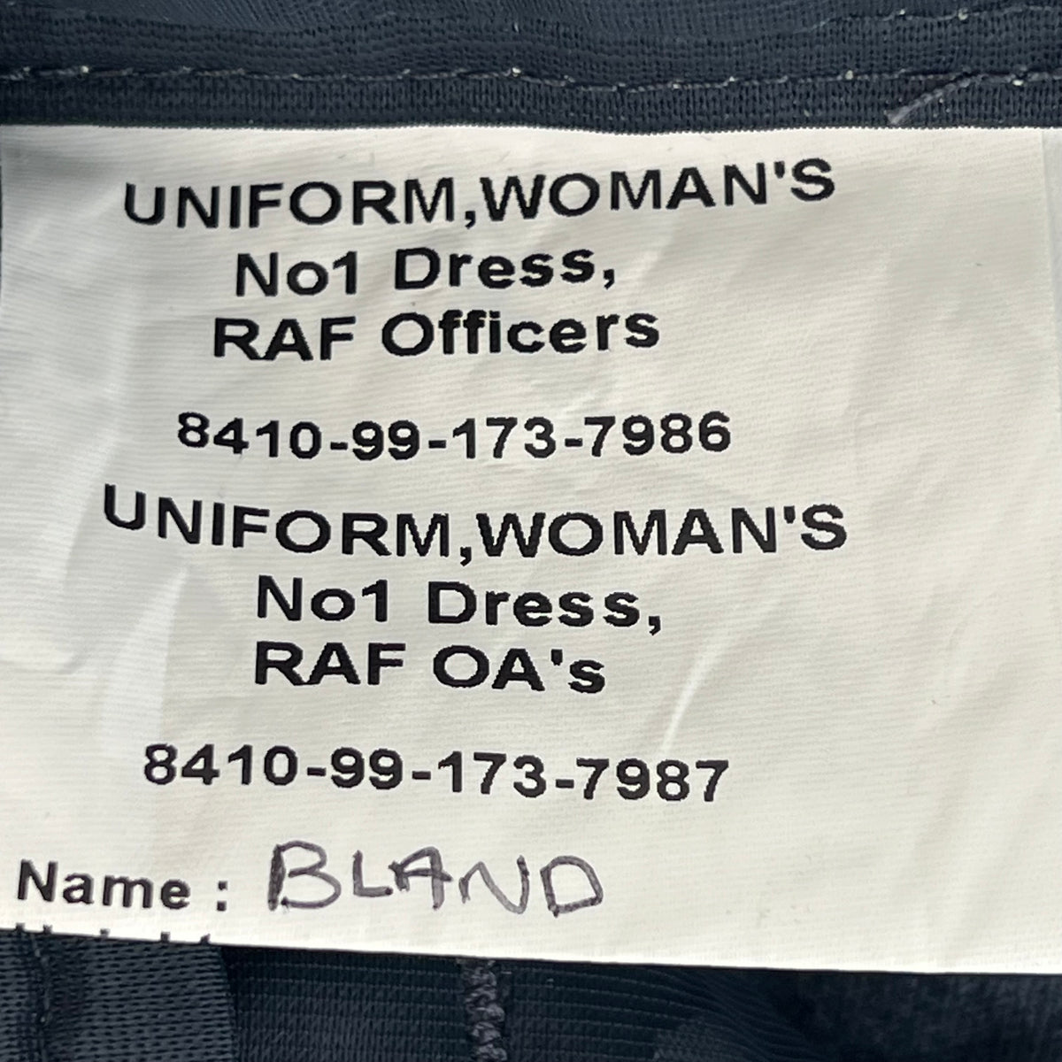 British RAF Women's No. 1 Officer's Dress Trousers - W31 L30.5