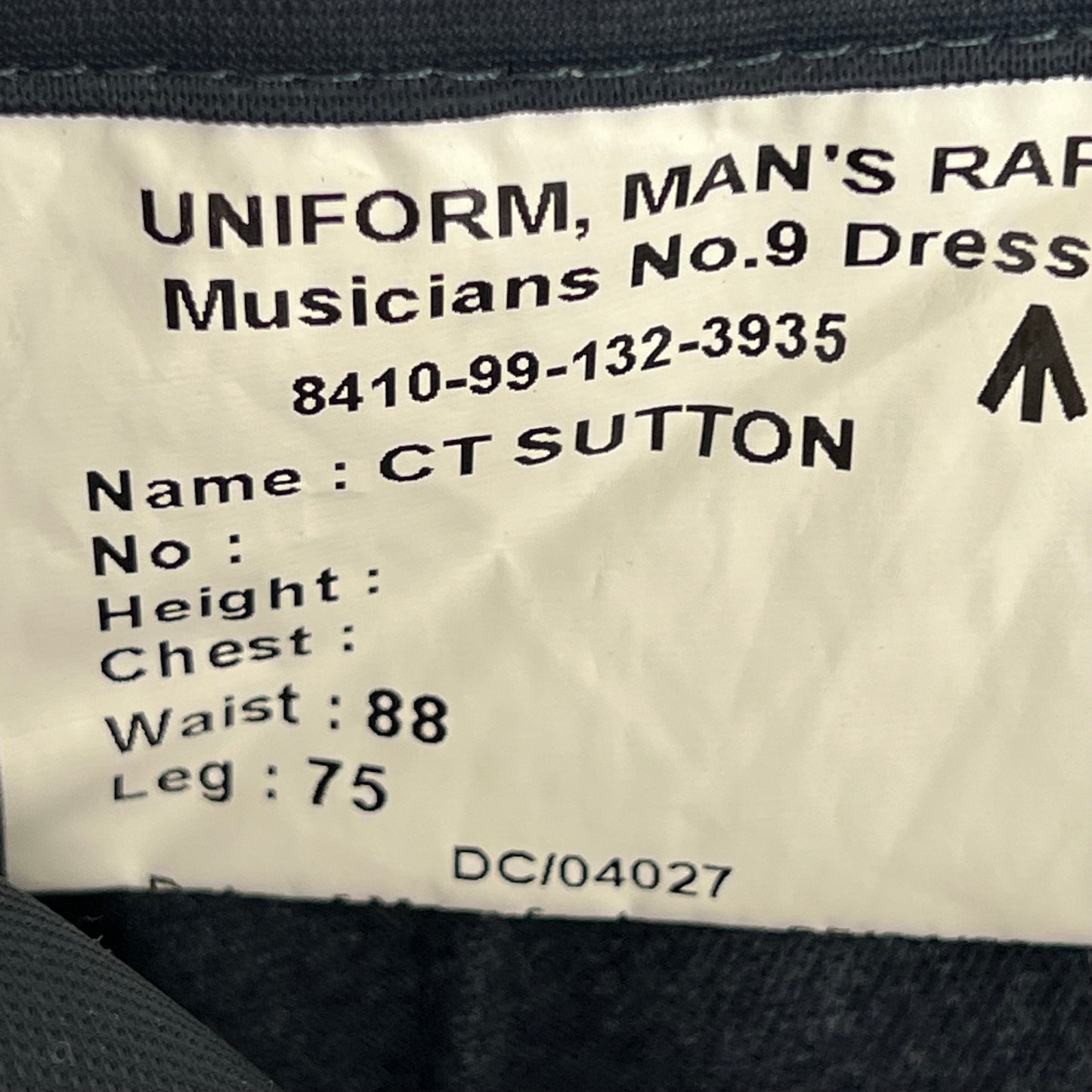 British RAF No. 9 Musicians Dress Trousers - W34 L30