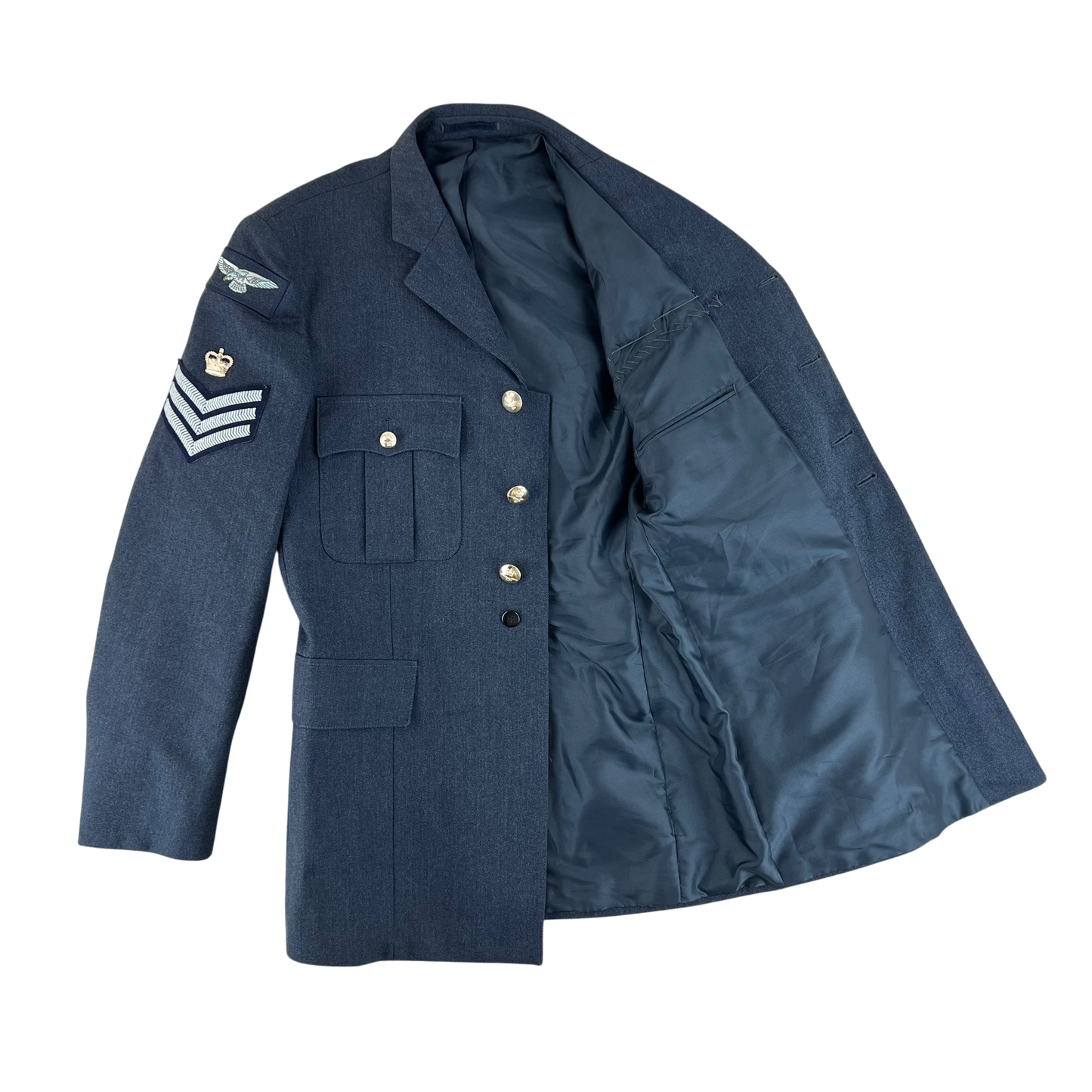 British Royal Air Force No. 1 Dress Jacket w/ Belt - Large 108L