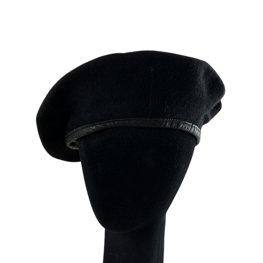 Finnish Navy M91 Black Beret - Medium 57cm