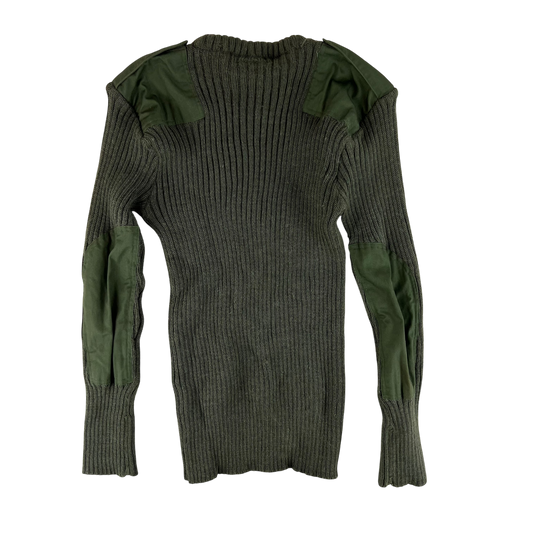 British Army Olive Green Pullover Jumper - Large 106cm