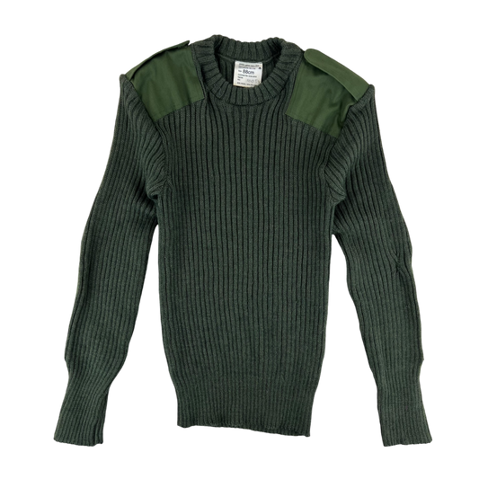 British Army Olive OG Utility Jersey Pullover Jumper -  Small 88cm