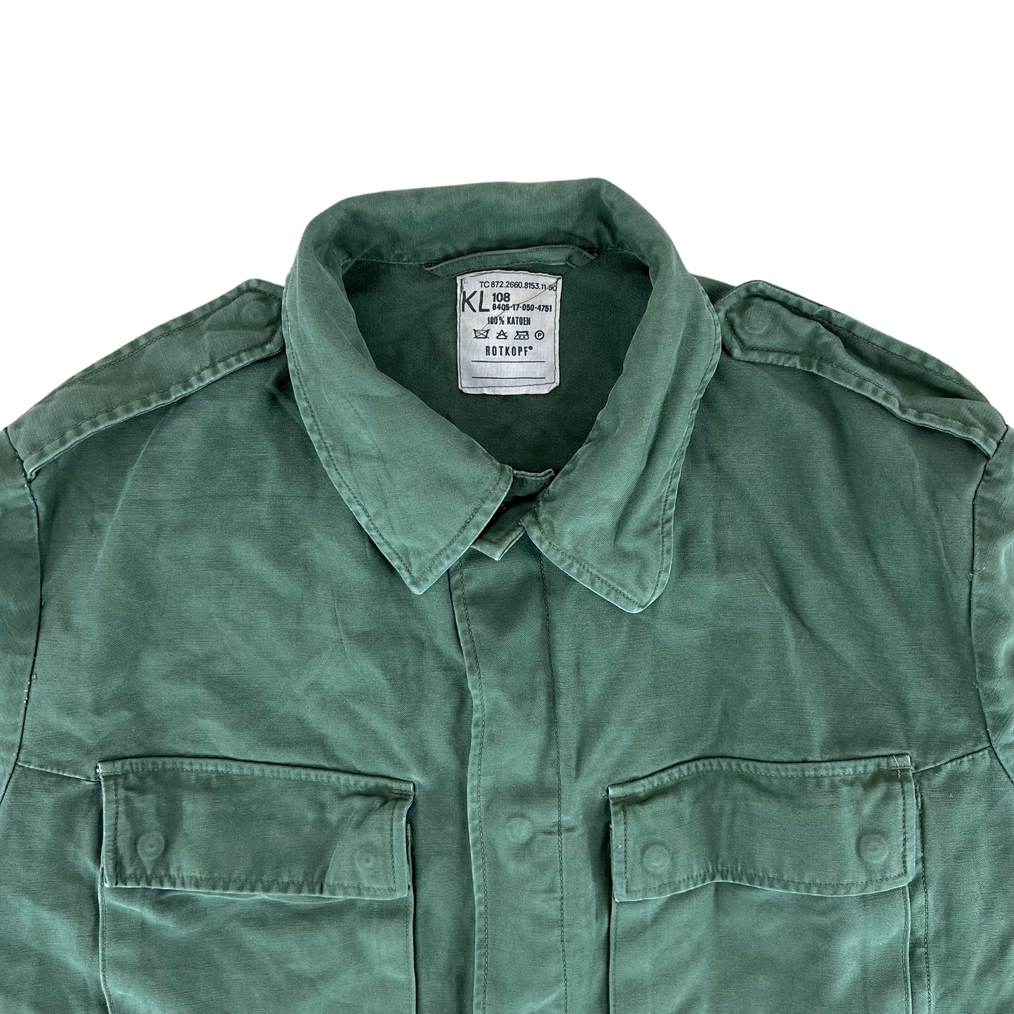 Dutch Army Field Shirt Jacket Green Long Sleeve -