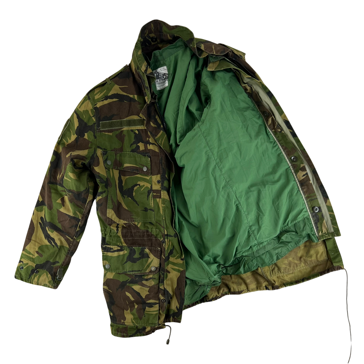 Dutch Army M93 DPM Woodland Camouflage Combat Jacket w/ MVP Liner - Medium
