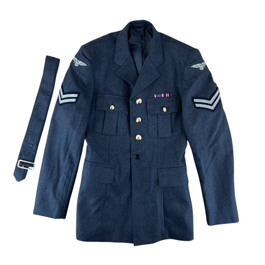 British Royal Air Force No. 1 O.A. Dress Jacket w/ Belt - Medium 96R