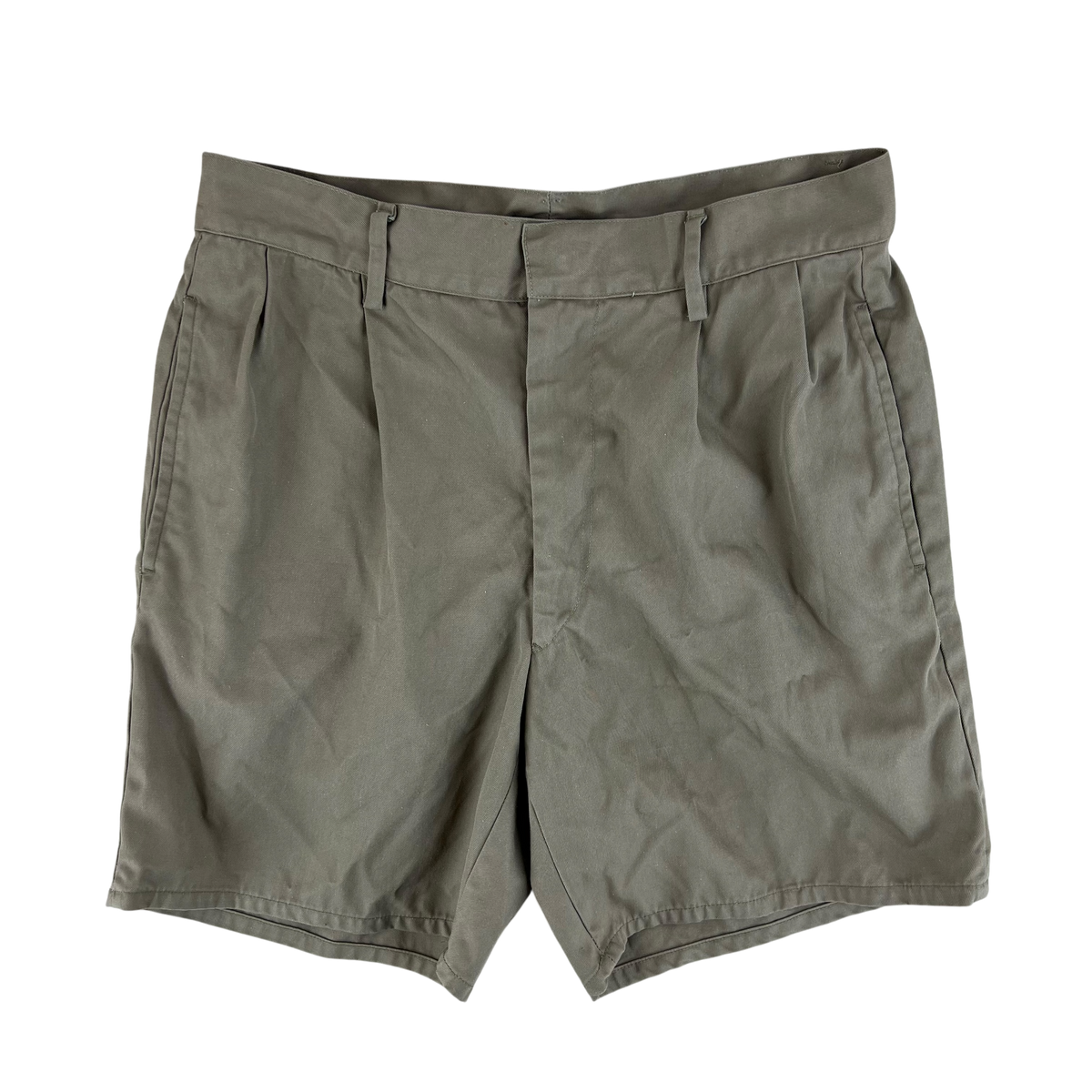 Italian Army 80s Stone Chino Shorts - W29
