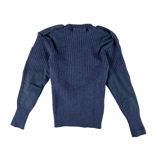 British RAF Wool V Neck Pullover Jersey Jumper - Small