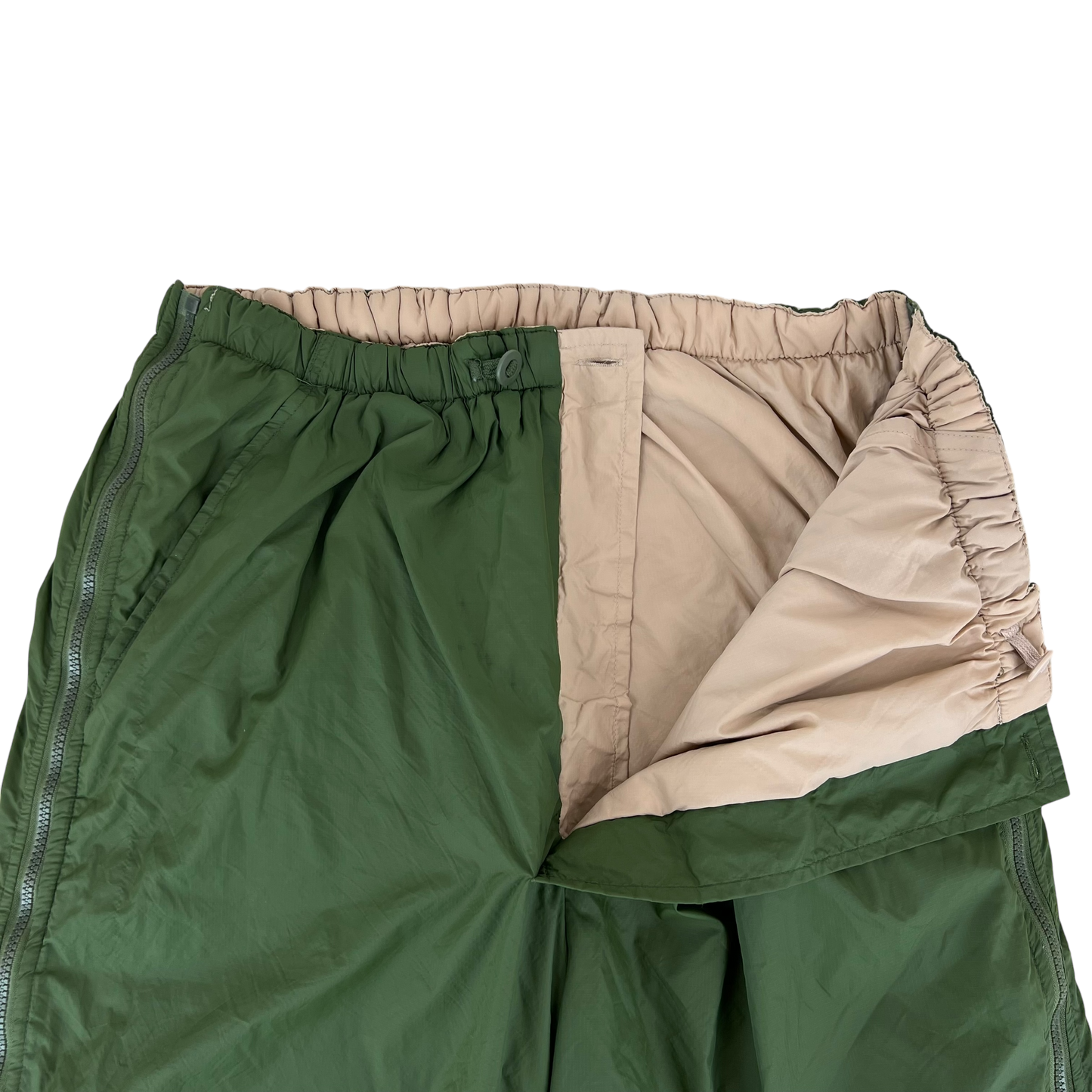 British Army Reversible Thermal Olive Green / Tan Quilted Trousers - Medium