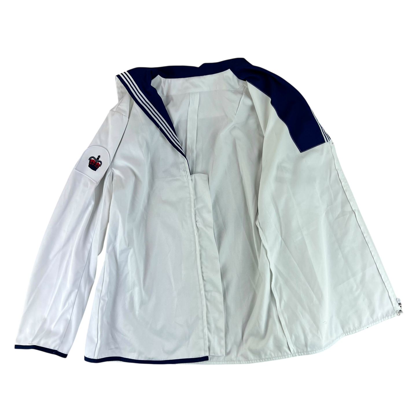 British Royal Navy Class II White Jumper Sailor's Top - Large 182/112