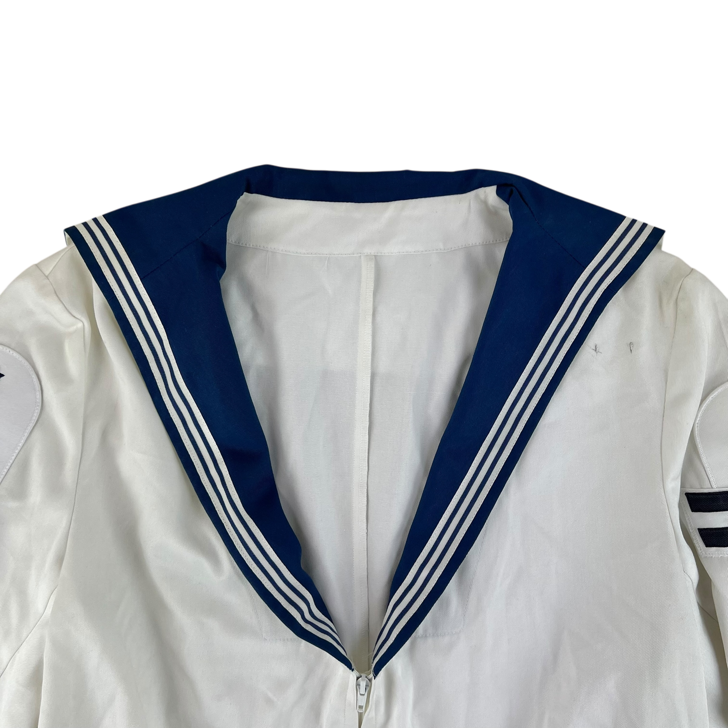 British Royal Navy Class II White Jumper Sailor's Top - X Large 188/120