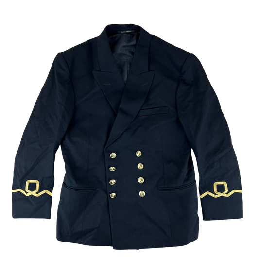 British Royal Naval Volunteer Reserves Black Dress Blazer Jacket - Large
