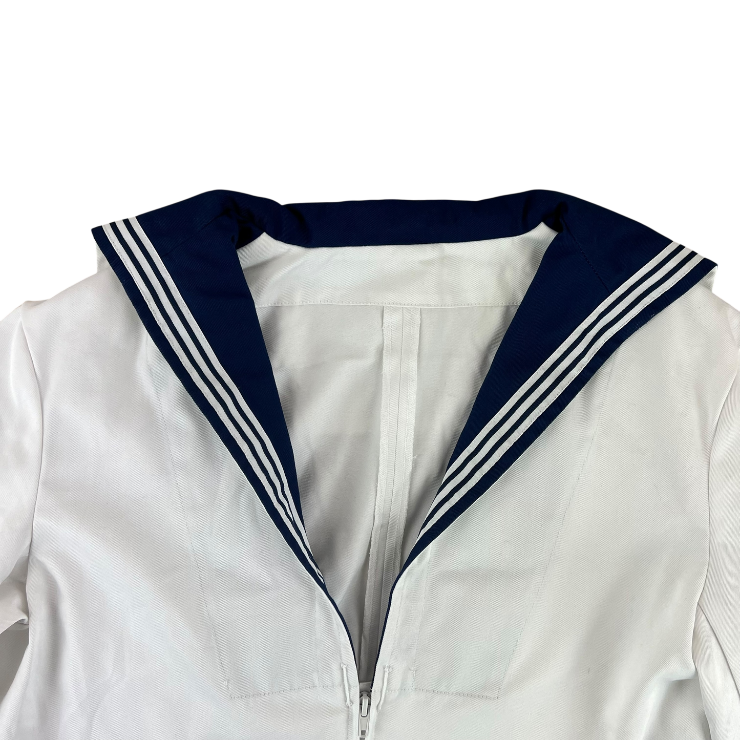 British Royal Navy Class II White Jumper Sailor's Top - Large 176/104