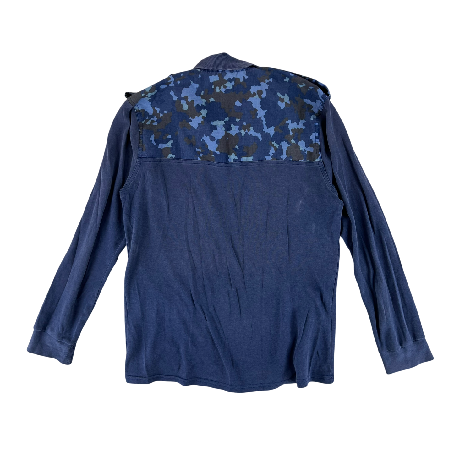 Romanian Navy M2017 Blue Camouflage Polo Top - Medium