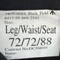 British Army SAS S95 Black Field Trousers - W29 L28.5