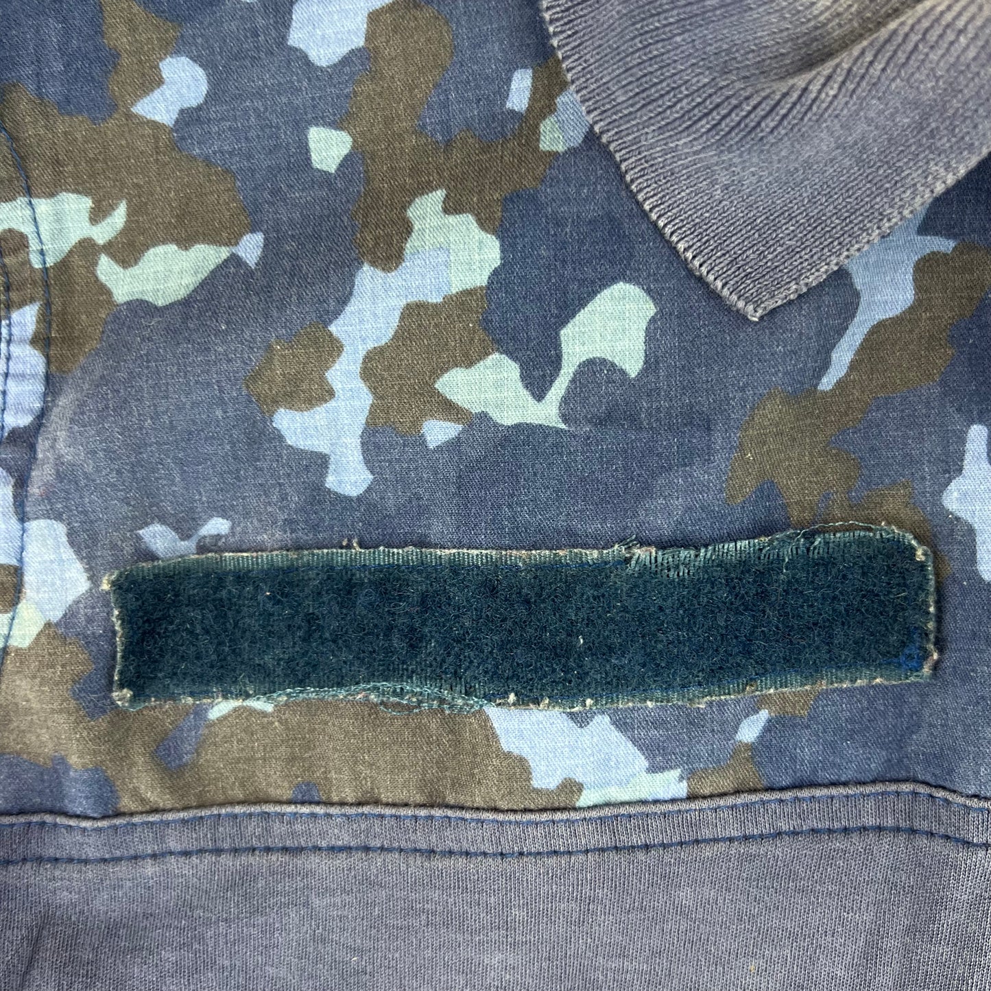 Romanian Navy M2017 Blue Camouflage Polo Top - Medium