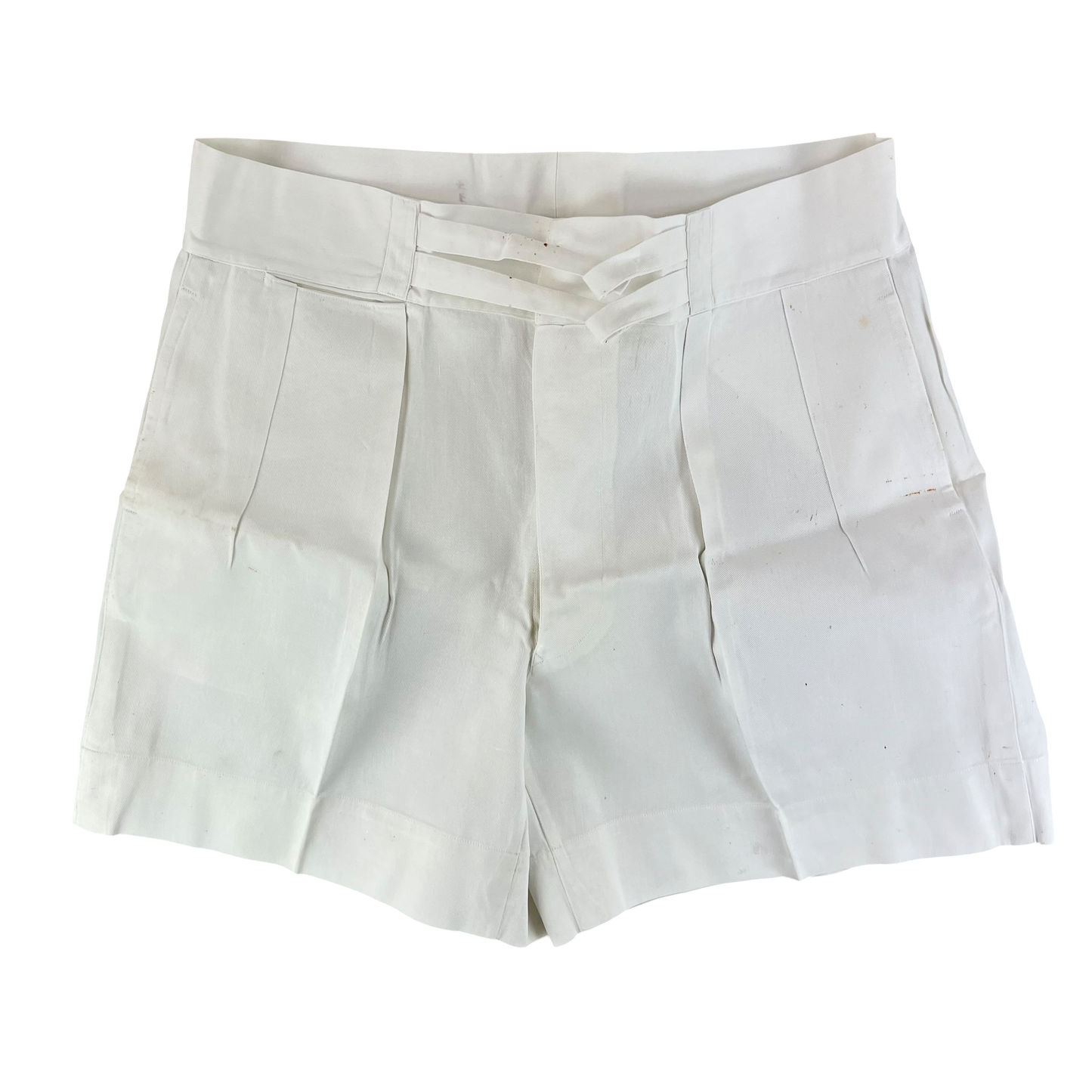 British Merchant Navy 50s Tropical White Shorts - W40