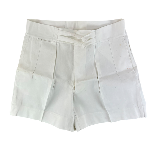 British Merchant Navy 50s Tropical White Shorts - W40