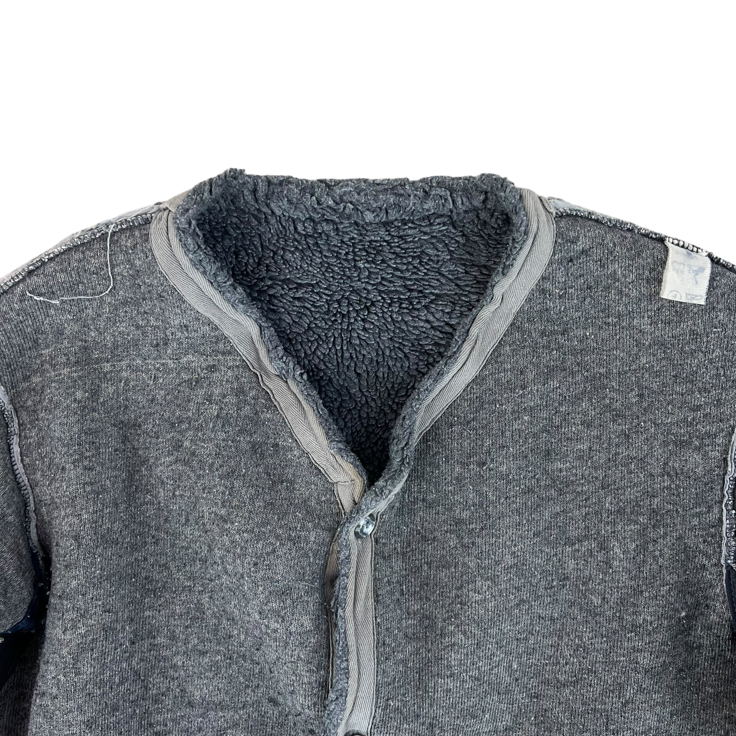 Czechoslovak Army Faux Fur Jacket Liner Cardigan M85 - Large