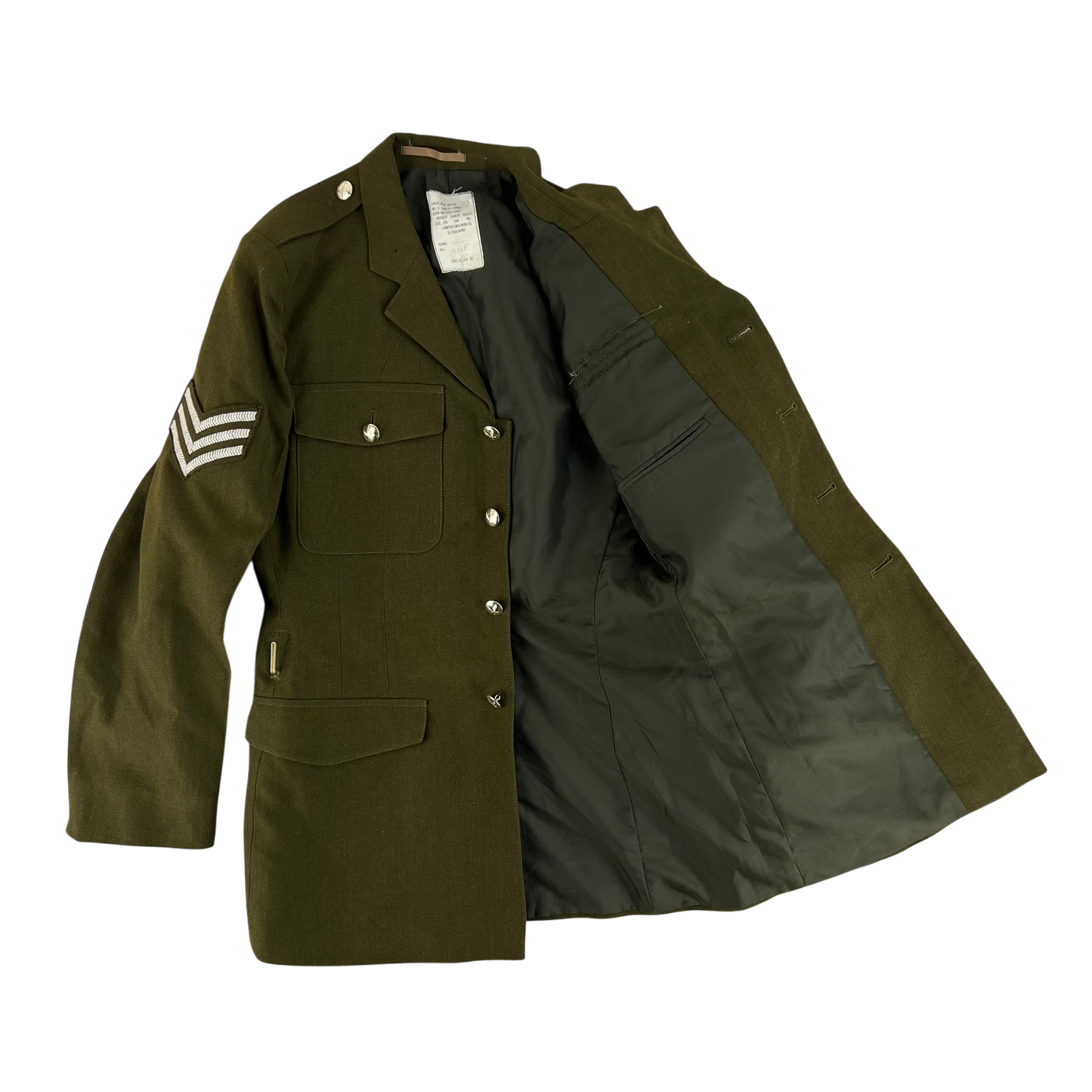 British Army 1980 Pattern No. 2 Olive Green Dress Jacket - Army Air Corps - Medium 176/104
