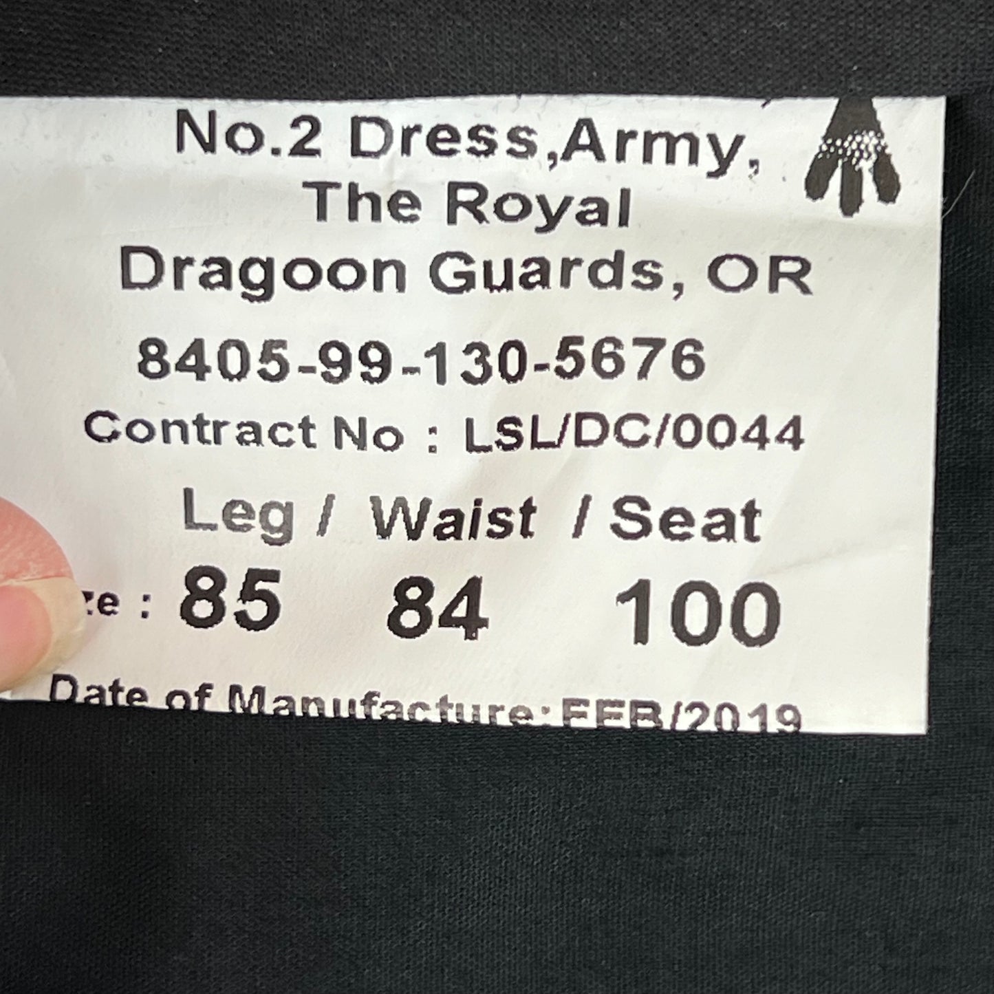 British Army Royal Dragoon Guards No. 2 Dress Trousers - W33 L32.5