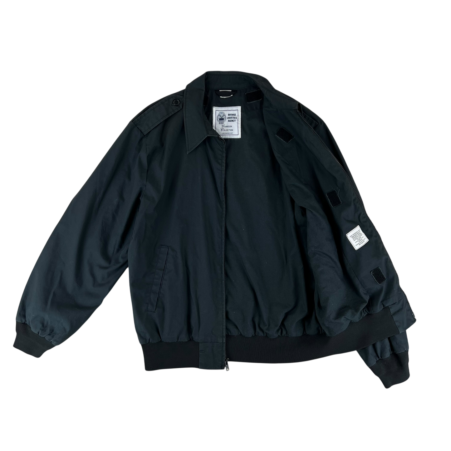 US Army Black Windbreaker Jacket - Medium S