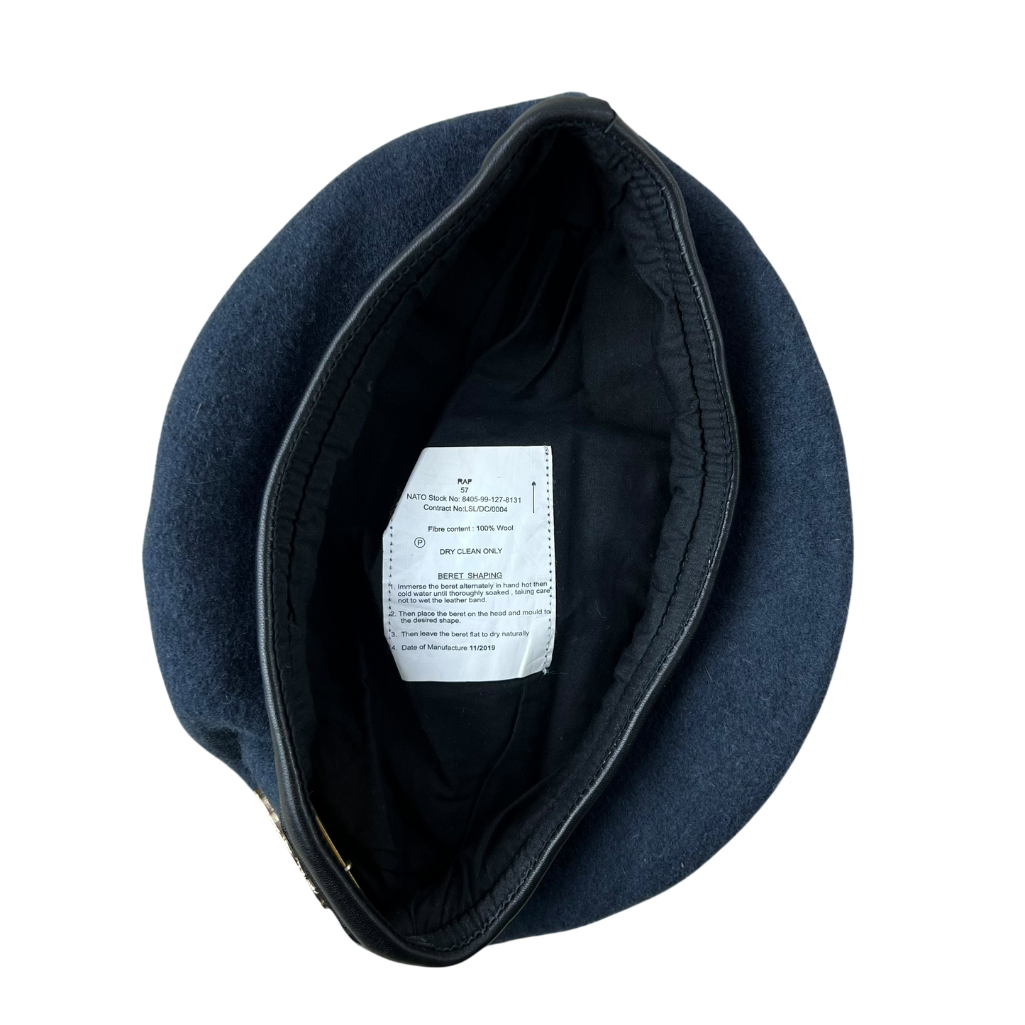 British RAF Beret w/ Badge - Medium 57cm