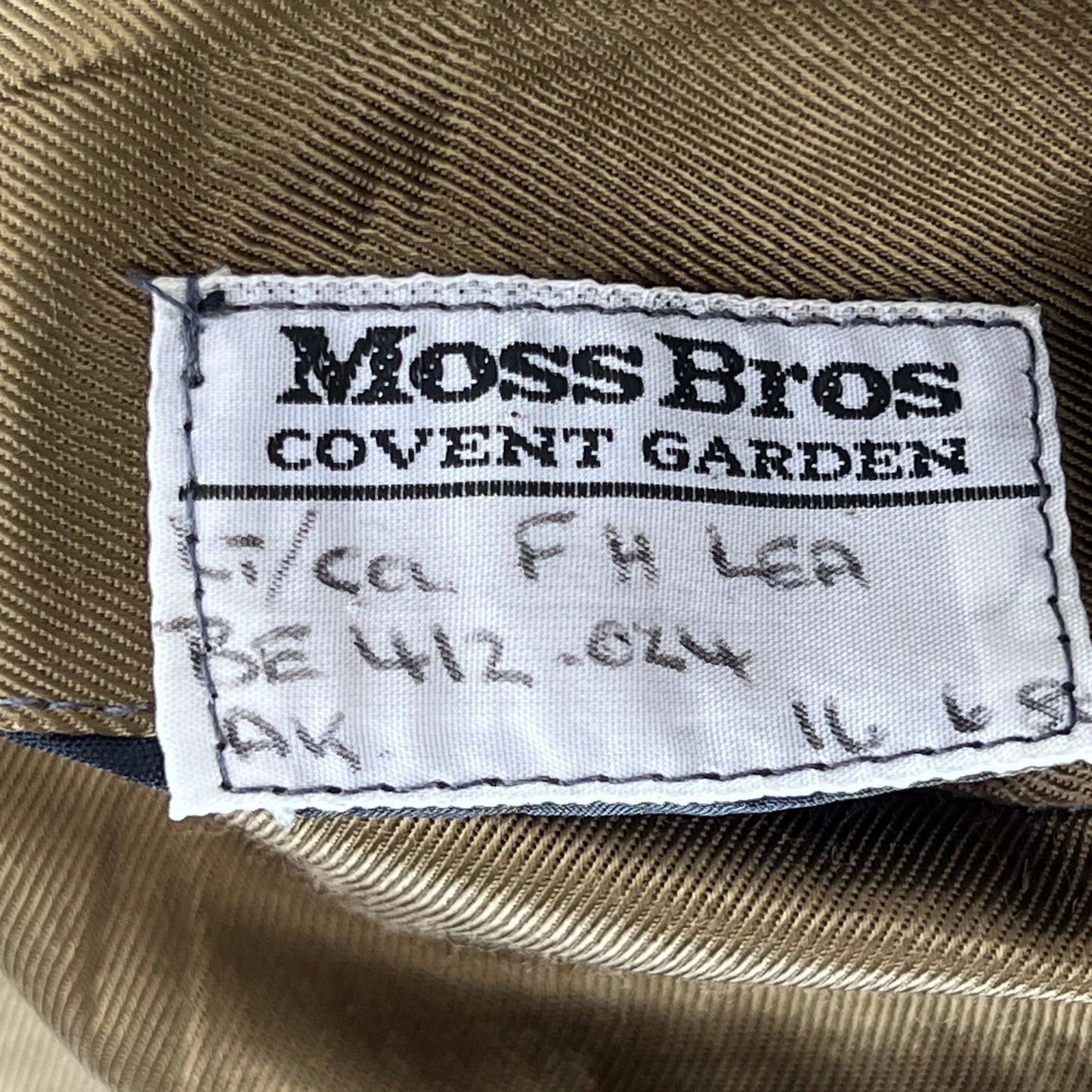 British Army 60s Moss Bros. No. 2 Olive Green Dress Jacket - RLC - Medium