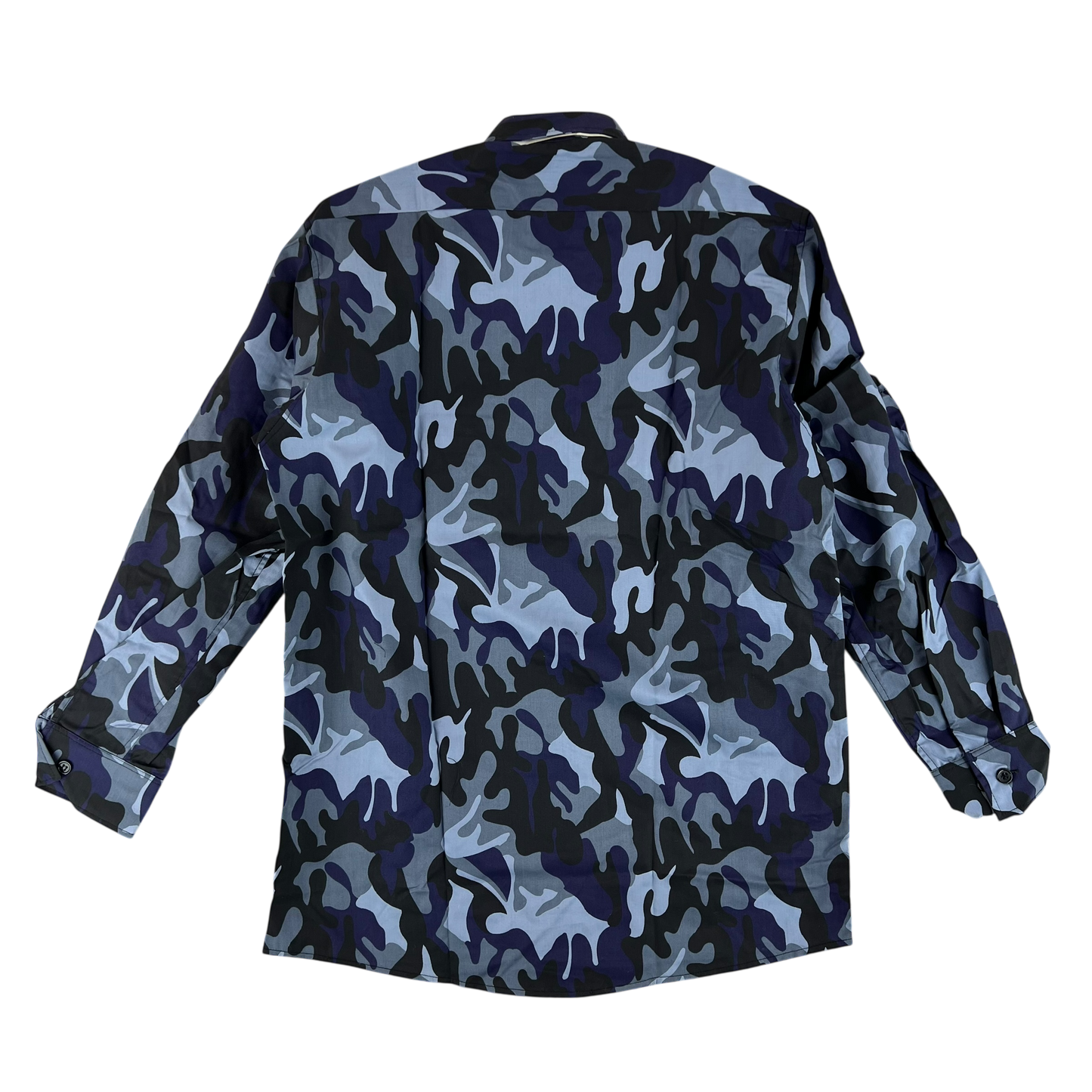 Romanian Army / Police M1990 Blue Leaf Camouflage Long Sleeve Shirt - Medium