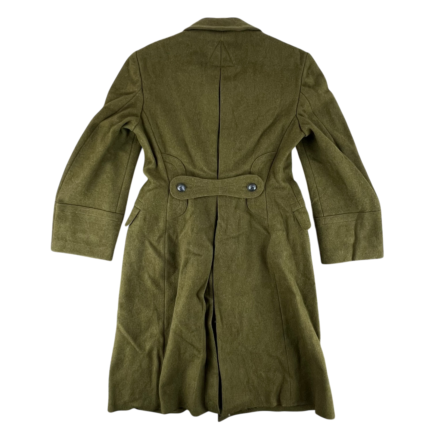 Romanian People's Army 60's Khaki Wool Greatcoat - Medium