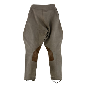 British Army 50s Khaki Cavalry Riding Trousers Jodhpurs - W22 L26.5