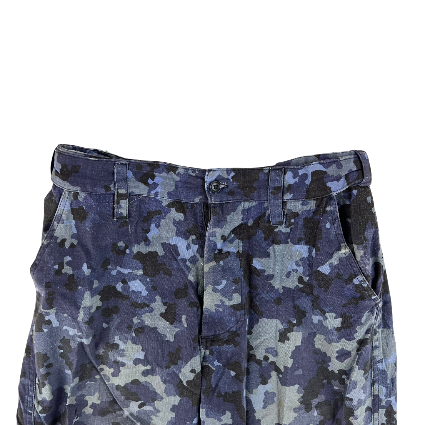 Romanian Navy M2017 Blue Camouflage Ripstop Trousers - W32 L31