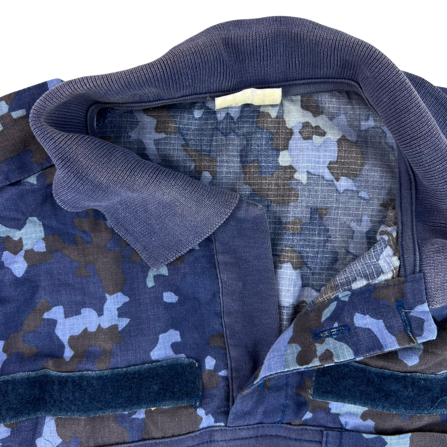 Romanian Navy M2017 Blue Camouflage Polo Top - Medium