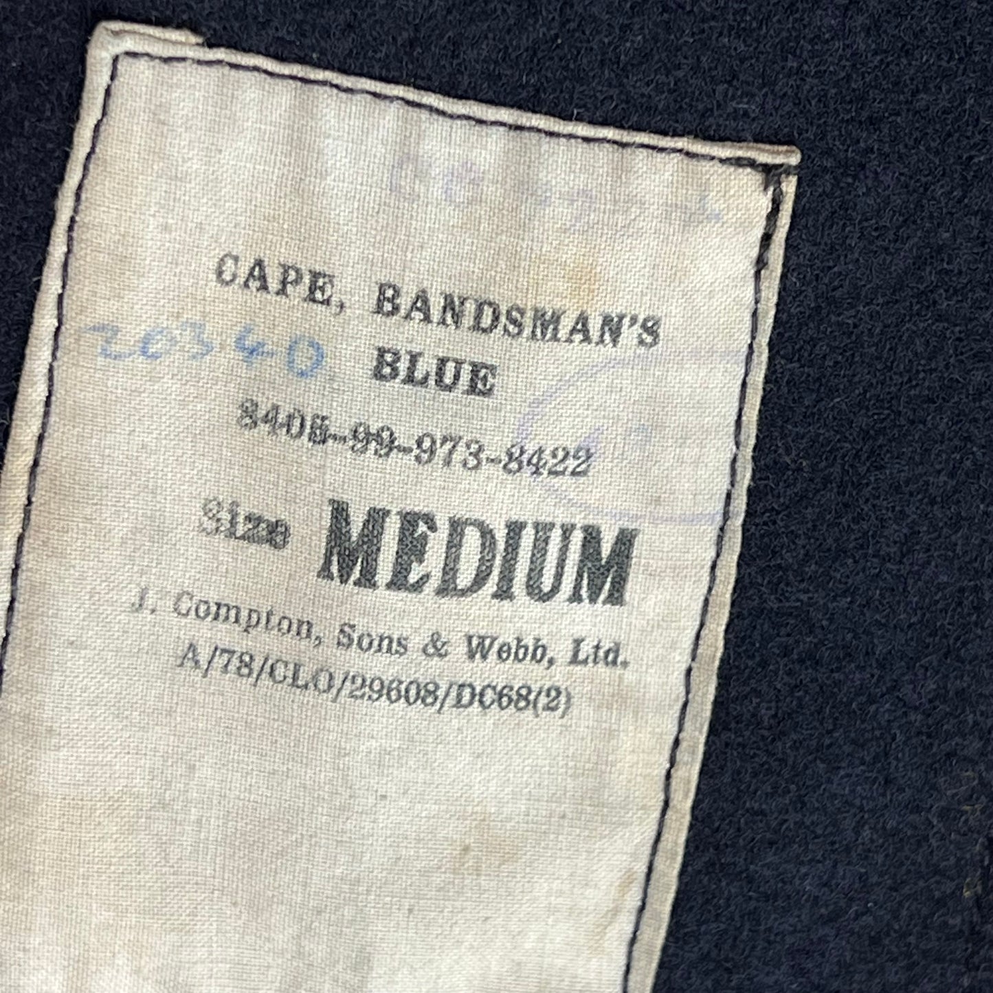 British Army Bandmans' Rain Cloak - Honourable Artillery Company - Medium