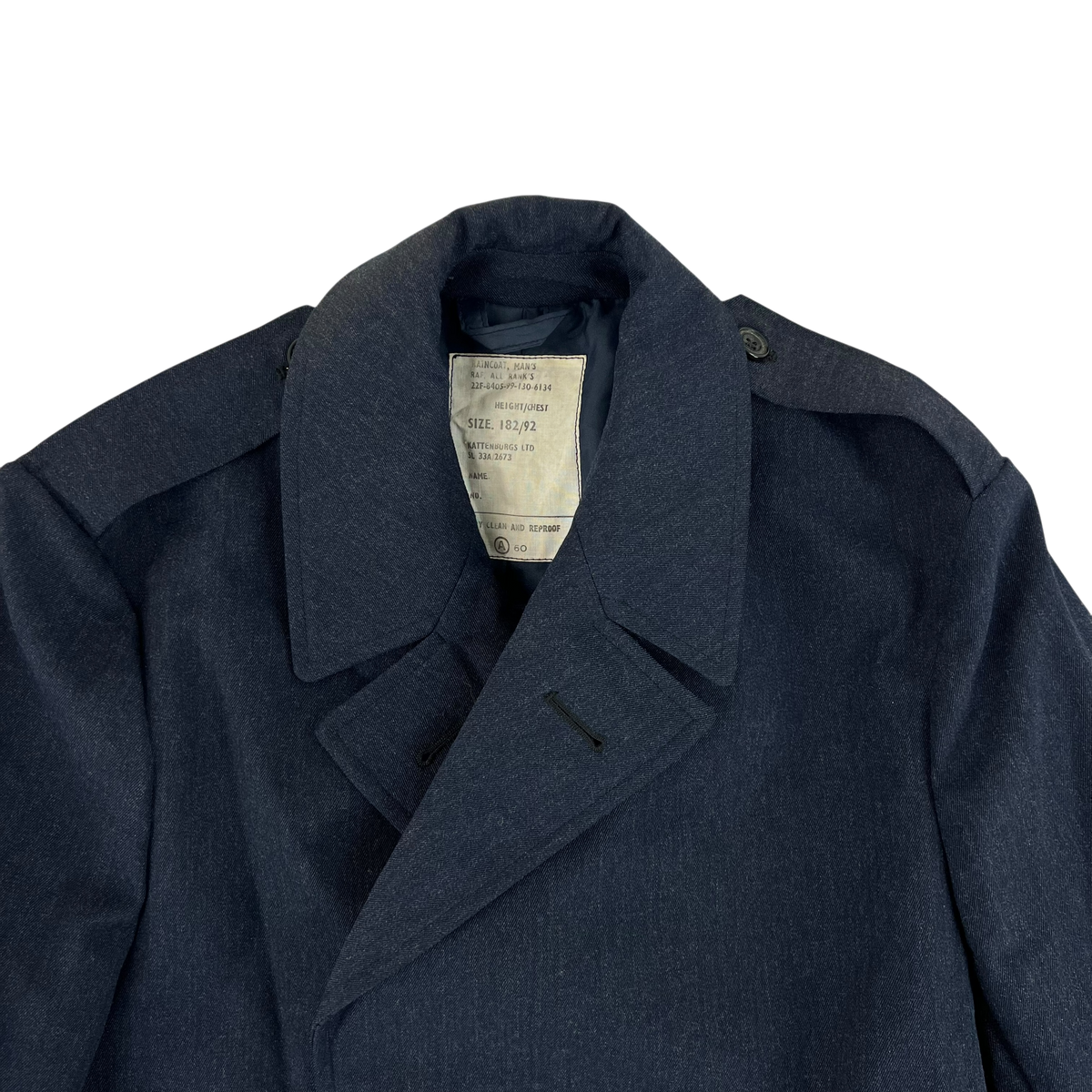 British Royal Air Force Raincoat Trench Coat - Medium 182/92
