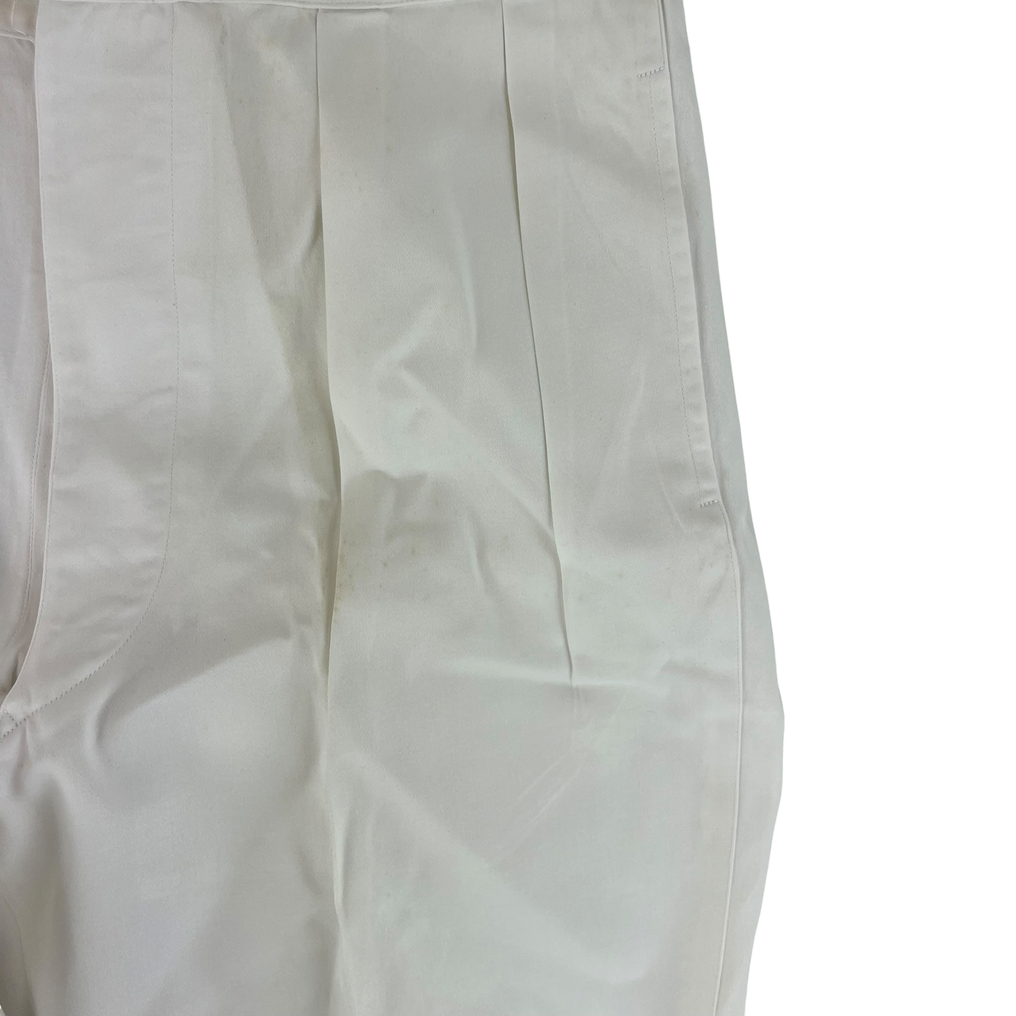 British Merchant Navy 50s Tropical White Trousers - W34 L29