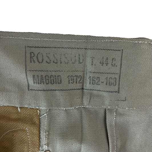 Italian Army 1970s Stone Chino Shorts - W28