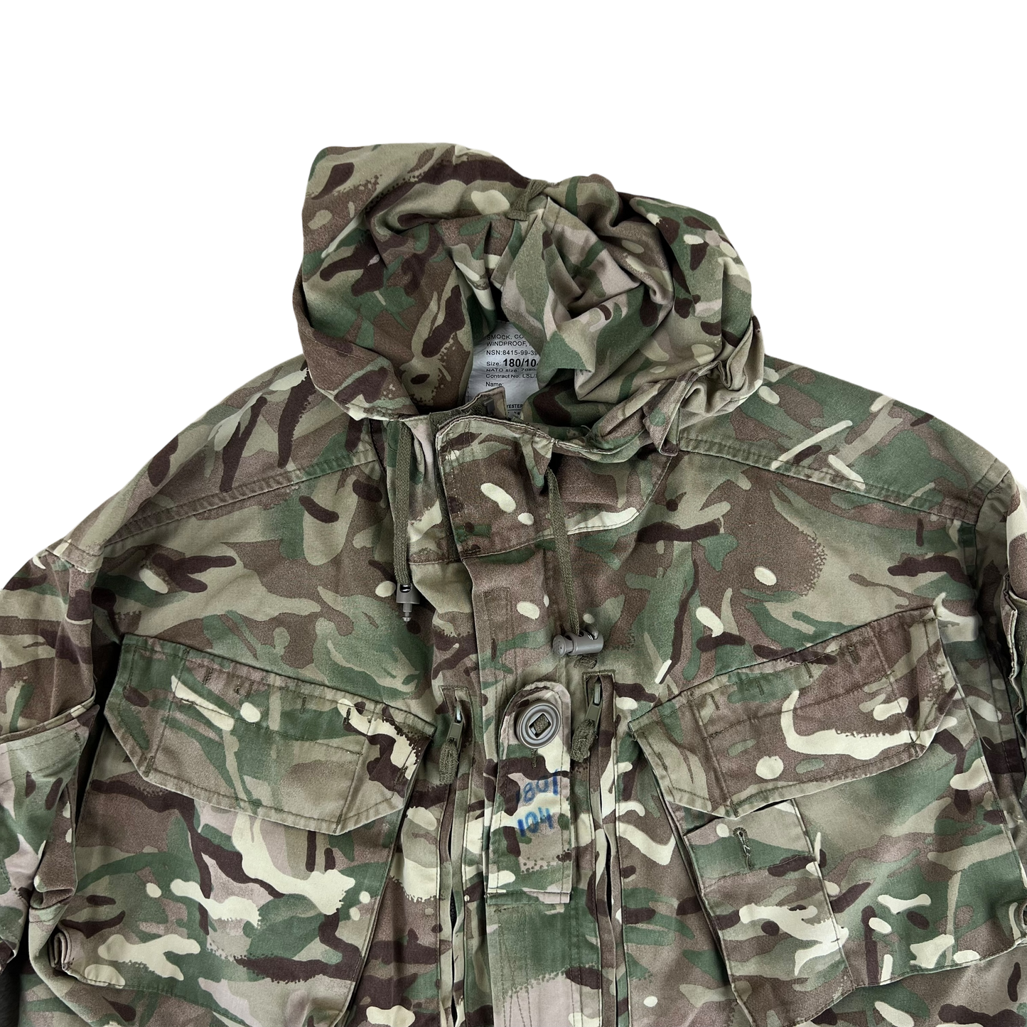 British Army MTP Camouflage Windproof Smock - Large 180/104