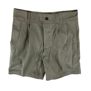 Italian Army 1970s Stone Chino Shorts - W28