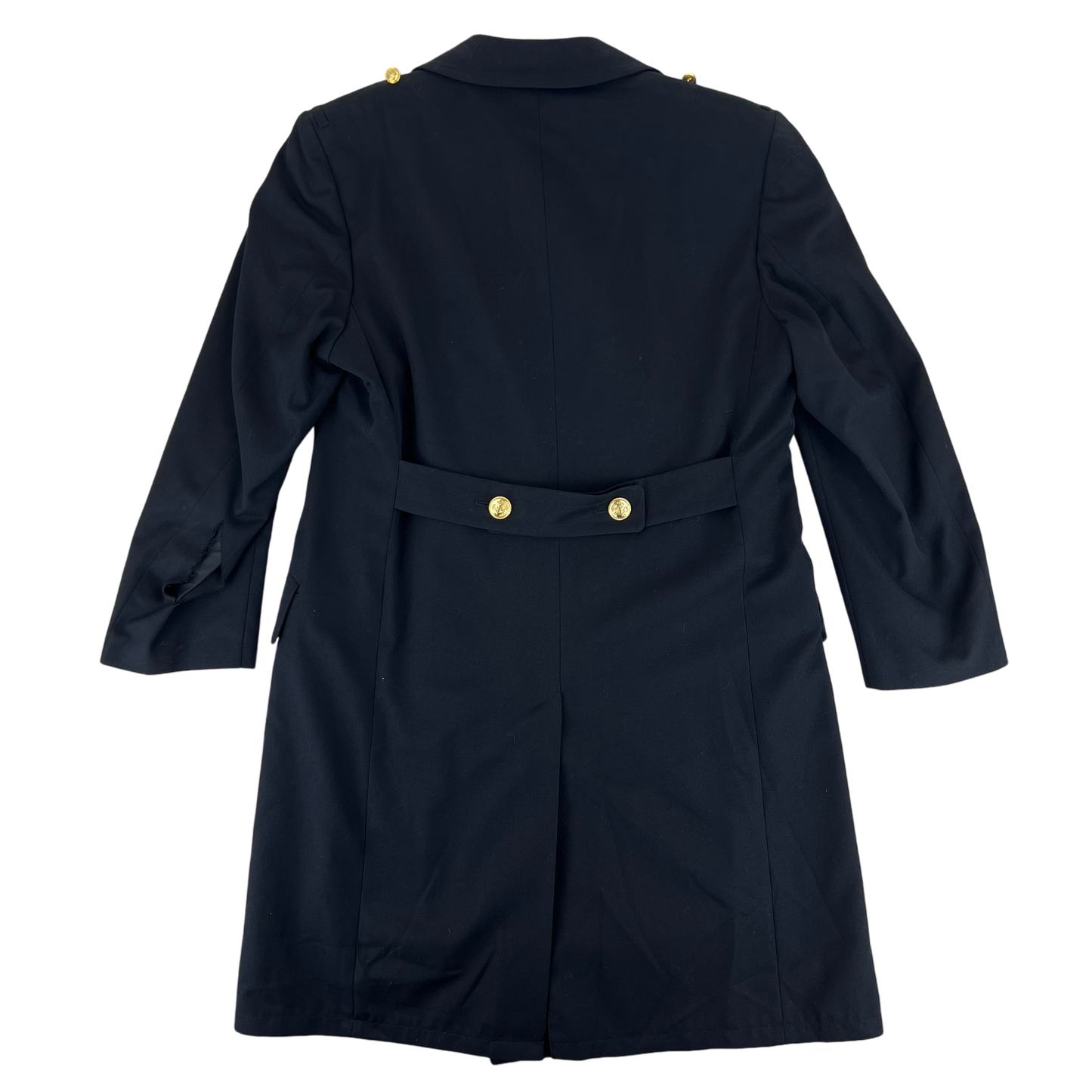 German Navy Three-quarter Gabardine Greatcoat w/ Liner - Medium