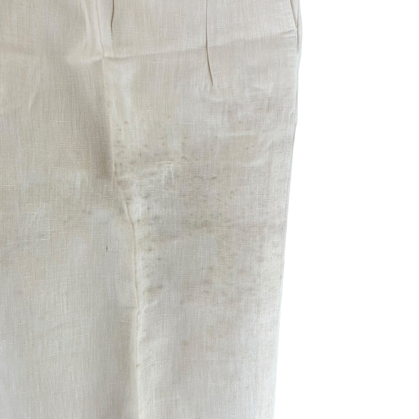 British Merchant Navy 50s Tropical Cream Trousers - W38 L30.5