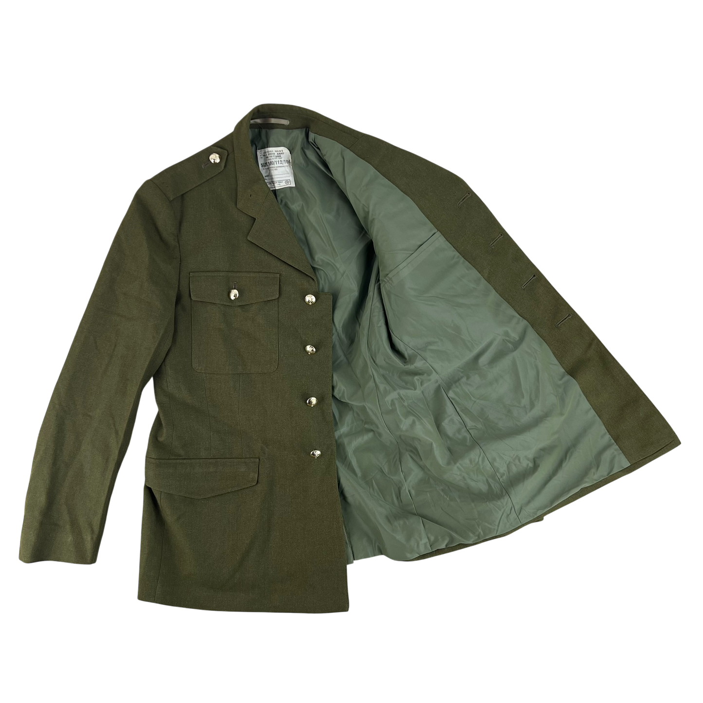 British Army 1980 Pattern No. 2 Olive Green Dress Jacket - Royal Signals - Large 180/112